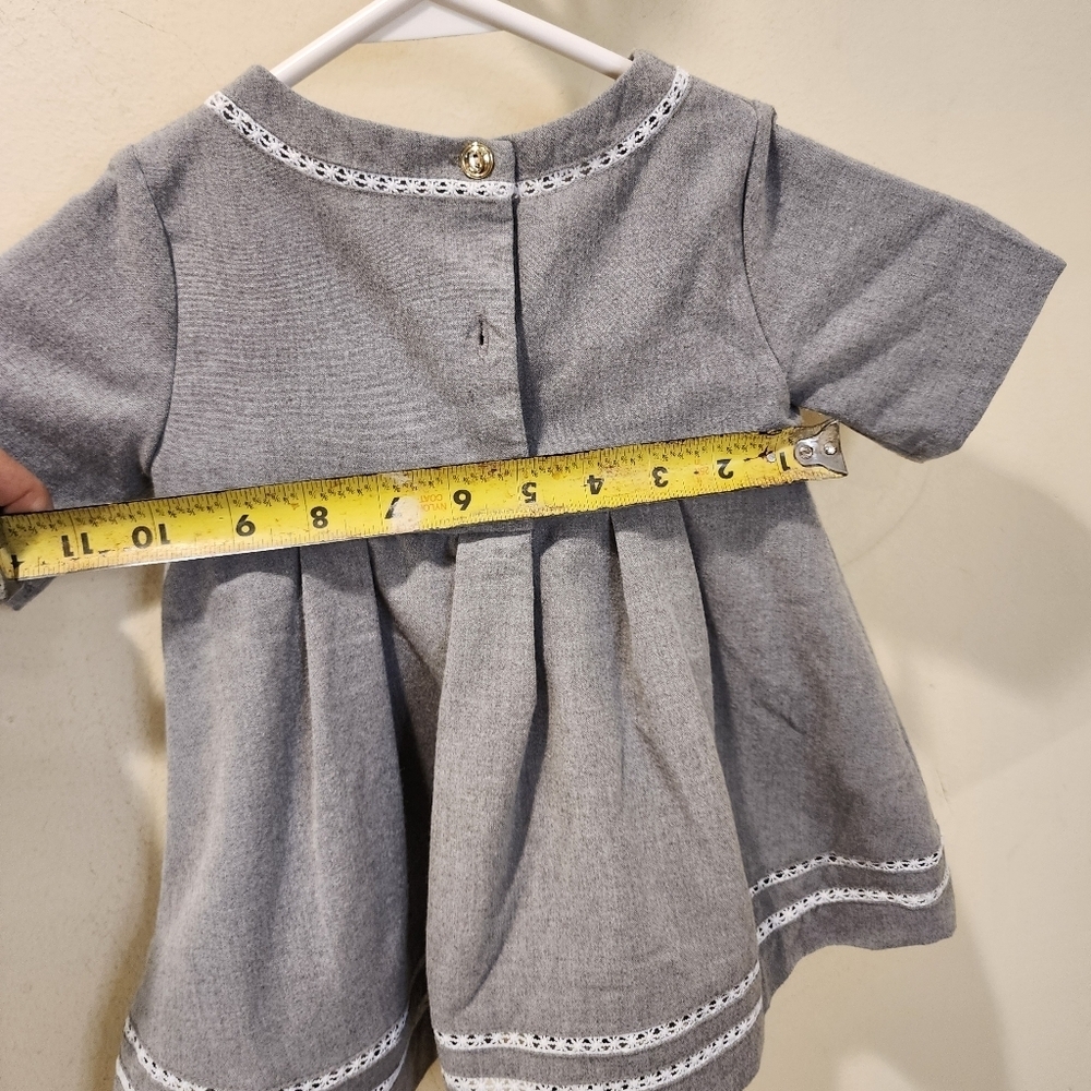 TAHARI  gray Baby girls dress size 2t - Picture 11 of 14